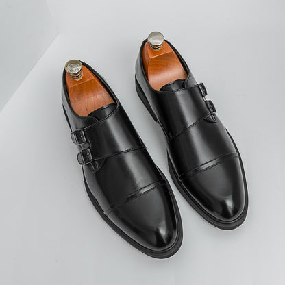 Brand New Men's Pointed Comfortable Business Banquet Oxford Shoes Fashion Spring Men's Breathable Casual Wedding Leather Shoes