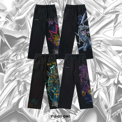 Hip Hop Yu-Gi-Oh Y2k Pants Baggy Sweatpants Men Elastic Waist American Streetwear Vintage Joggings Casual Pants Men Clothing