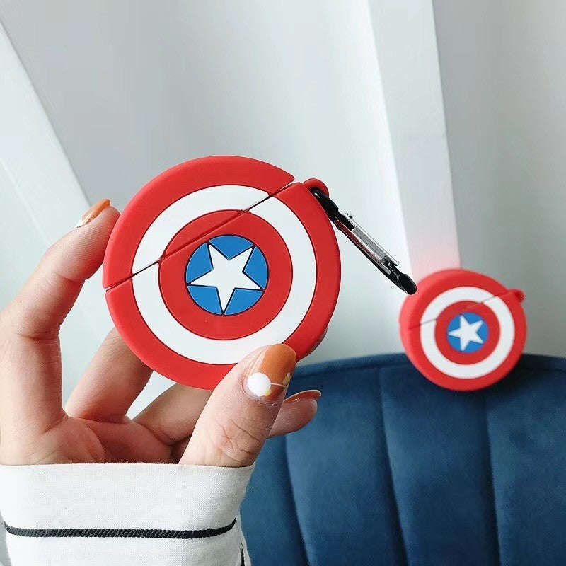 Capa Batman para Airpods Pro 2, Capa de Silicone à Prova de Choque 3D Desenho Animado para Airpods 4 3 2 1 Capa Protetora Funda Meninos Crianças