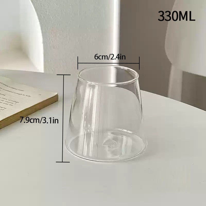 2/4 canecas de vidro copos de café gelado 300ml canecas de vidro acessórios de cozinha 350ml canecas para chá com leite suco garrafa de vidro para bebidas