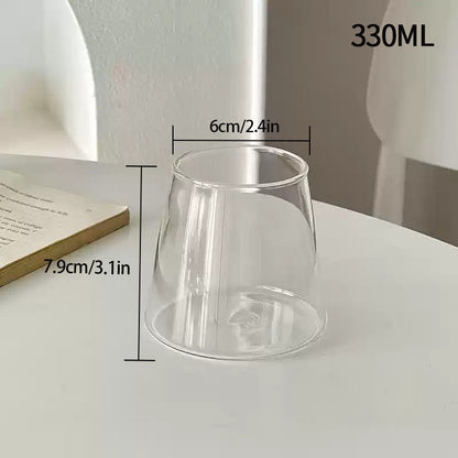 2/4 canecas de vidro copos de café gelado 300ml canecas de vidro acessórios de cozinha 350ml canecas para chá com leite suco garrafa de vidro para bebidas