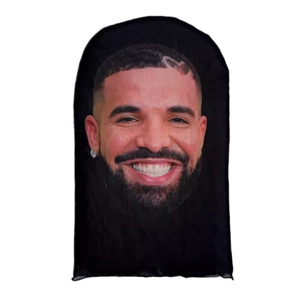3D Printed Elastic Mesh Full Face Visual Mask Hood Simulation Kanye Kobe Headwear Mascaras Halloween Party Supply Cosplay Props