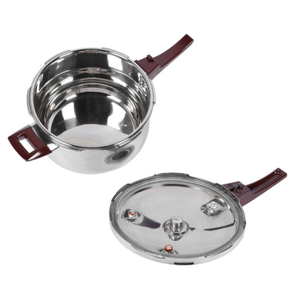 11L Pressure Cooker 80KPA Stainless Steel Multifunctional Multiple Security Guard with Ergonomic Handle Stovetop Pressure Cooker