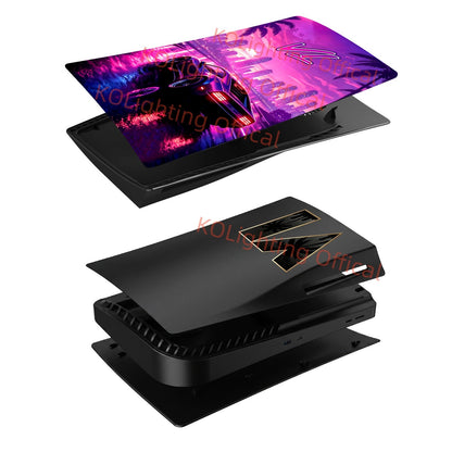 Cover Plates for PS5 Fat Disc Edition Model GT Replacement Side Panels for PS5 Pro Custom Console A Faceplates for PS5 Slim