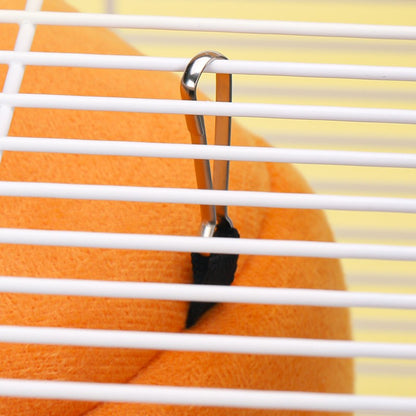 Ninho Quente para Papagaio com 3 Ganchos Acessório Grande para Gaiolas de Pássaros de Inverno Aquecedor Confortável para Gaiola Lavável Fácil Suspensório para Gaiola de Animais de Estimação