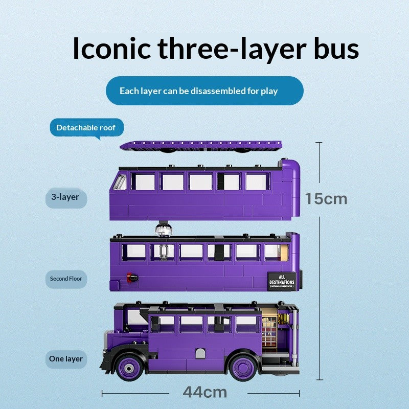 LEGO Blocos de Montar Harry Potter Série 76446 Aventura no Nôitibus Brinquedo Montado Infantil Presente