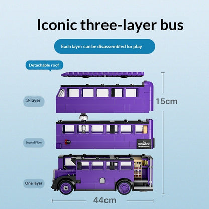 LEGO Blocos de Montar Harry Potter Série 76446 A Aventura do Nôitibus Brinquedo Infantil Montado de Presente
