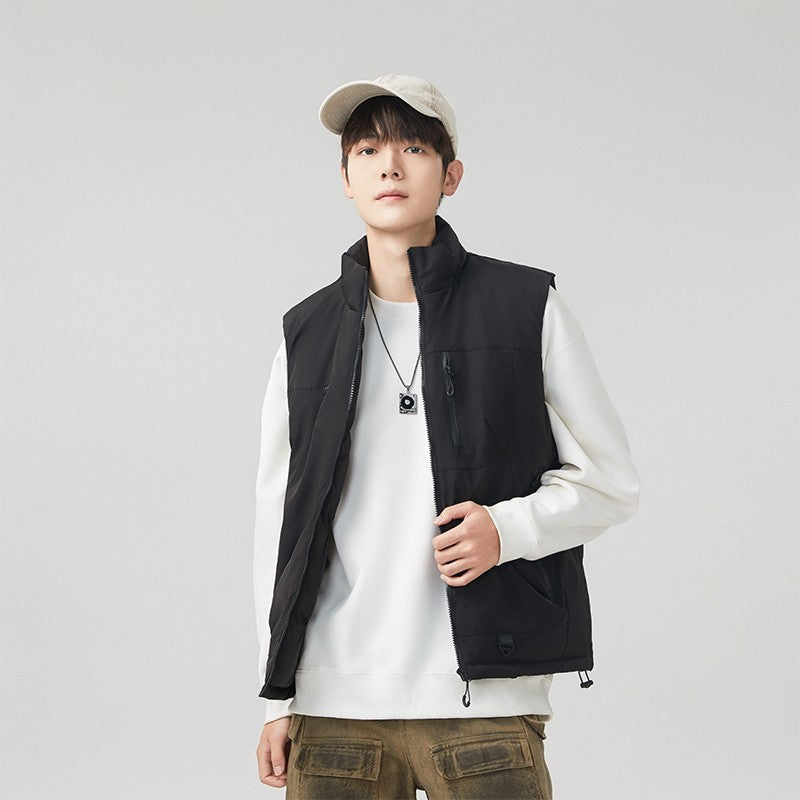 Colete Masculino e Feminino para Pesca ao Ar Livre Casual Corta-Vento Respirável Quente Macio e Confortável para Inverno à Prova de Frio Roupa de Algodão Respirável