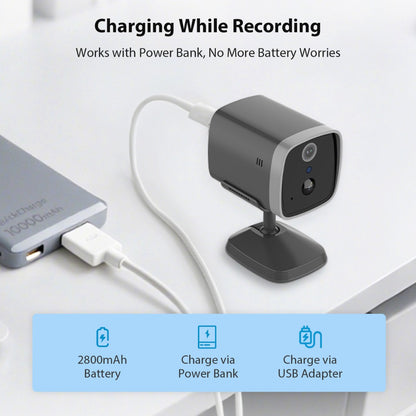 Mini 4G Wireless Security Camera with SIM Card, Battery Powered, Night Vision, Human Detection, Indoor Outdoor Use Mini Cam