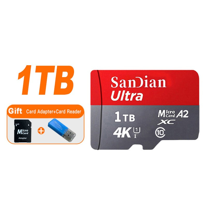 Novo Cartão de Memória de 1TB 2TB 128GB Micro TF SD Card 512GB Alta Velocidade Classe 10 256GB SDCard 100MB/s TF Card Cartão de Memória SD Original