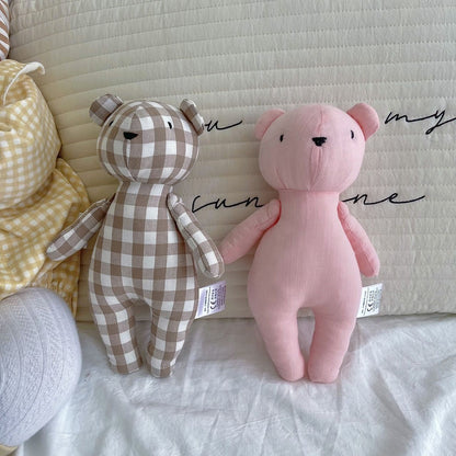 2024 New Little Bear Cloth Art Doll Cute and Creative Cloth Doll Doll Doll Adorable Baby Comfort Toy