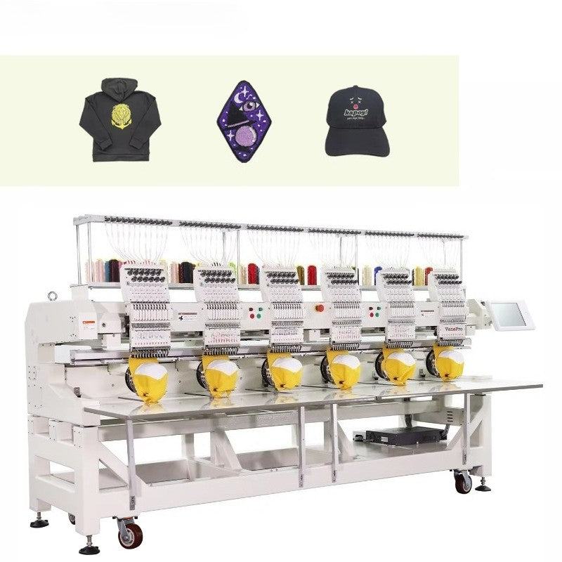 Multi Function 1204 4 Heads 15 Needles Industrial Automatic Computerized 3D Home Use New 1200 RPM Motor Cap Embroidery Machine