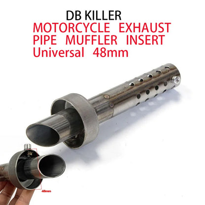 48mm Motorcycle Exhaust Removable Baffle Insert DB Killer Universal Muffler Noise Reducer for ADV750 KTM 790 Duke