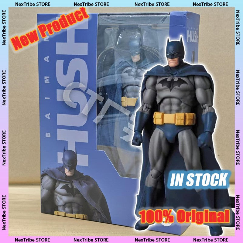 Hot-New CT Toys Anime Figure Batman Hush Versão Azul MAFEX 105 Versão Preta DC Comic PVC Figura Modelos de Brinquedos Colecionáveis Adultos
