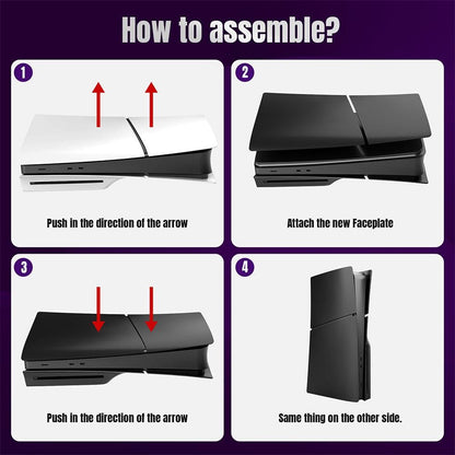 For Sony PS5 Slim Drive Version/Digital Version Game Console Accessories Faceplate Replacement Protection Shell