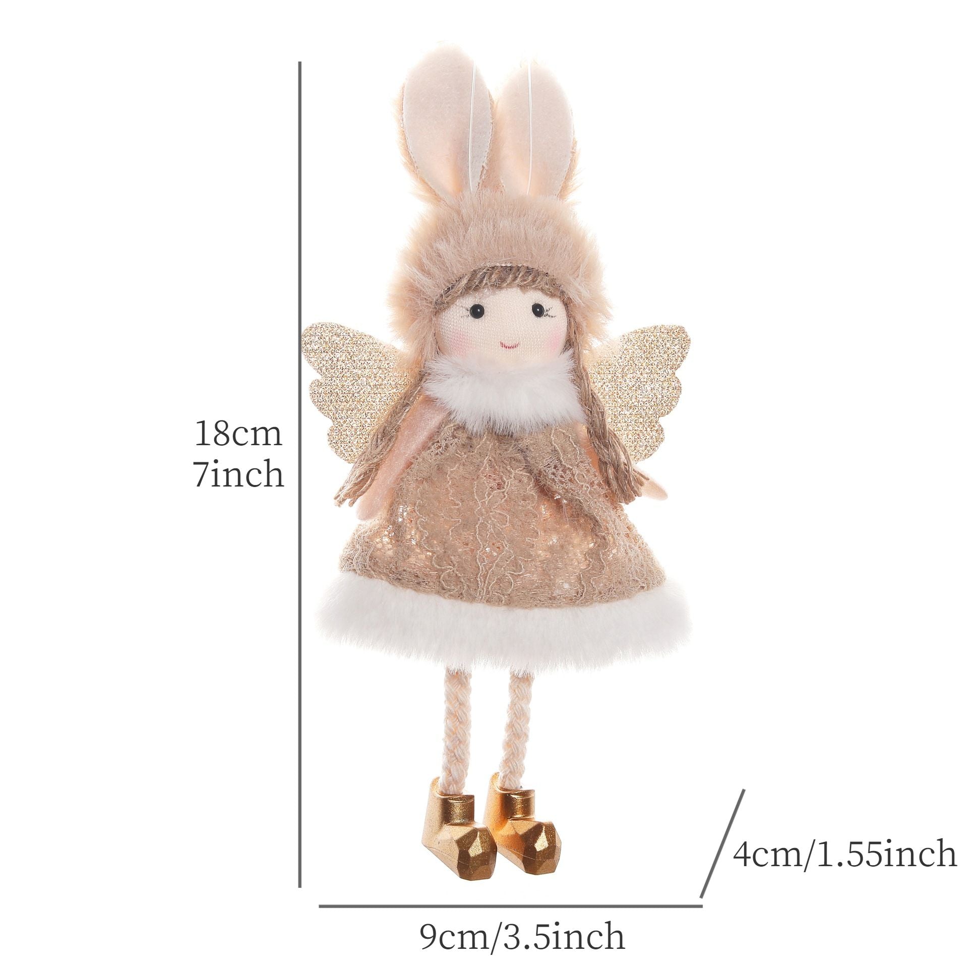 2024 New Year Gift Cute Christmas Angel Doll Xmas Tree Ornament Noel Deco Christmas Decoration for Home Natal Navidad 2023 Decor