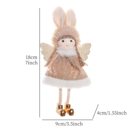 2024 New Year Gift Cute Christmas Angel Doll Xmas Tree Ornament Noel Deco Christmas Decoration for Home Natal Navidad 2023 Decor