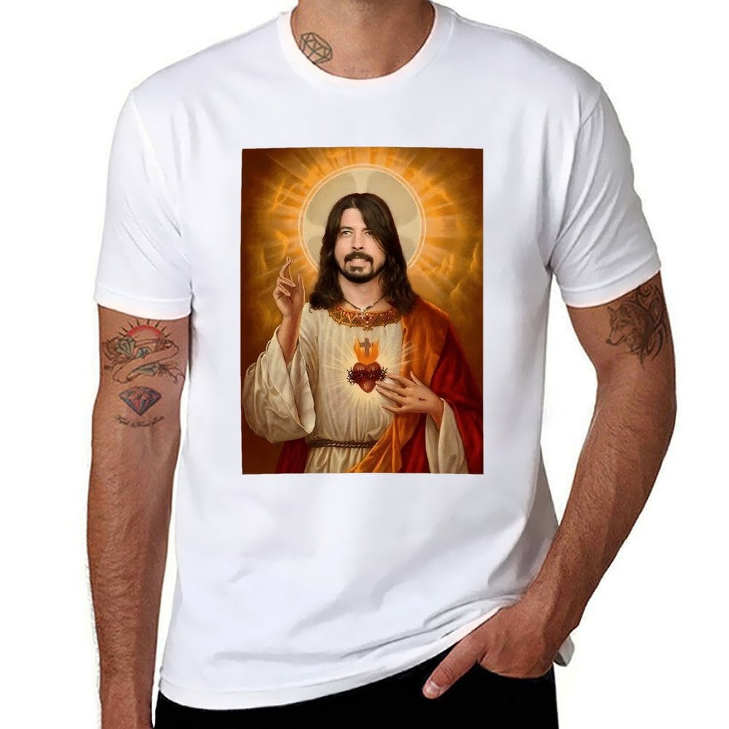 shirts plain man T-Shirt t T-Shirt Grohl Jesus Dave man personalised t shirt t shirt for
