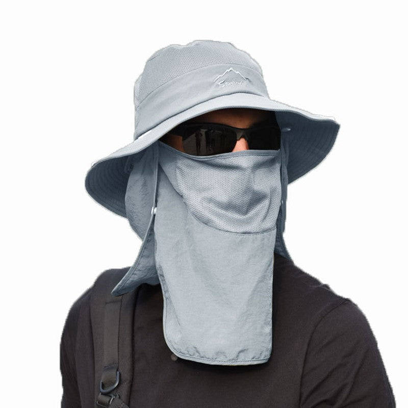 Chapéu Bucket Chapéu de Sol Proteção Solar Primavera Verão Boné Boonie Impermeável para Pesca Caminhada Jardim Safári Praia