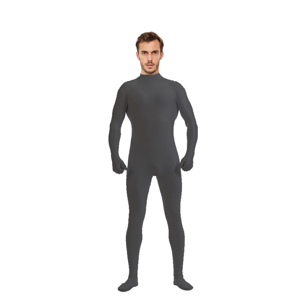 Adult Spandex Full Body Skin Tight Jumpsuit Zentai Suit Bodysuit Halloween Costume Women Men Dance Unitard Party Dancewear