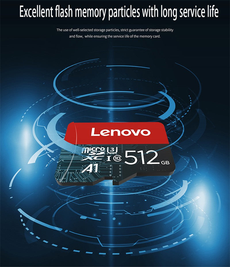 Cartão SD Lenovo Original 1TB Micro TF Mini SD 256GB 512GB 128GB 64GB Cartão de Memória TF Flash para Celular/Computador/Câmera Dropshipping