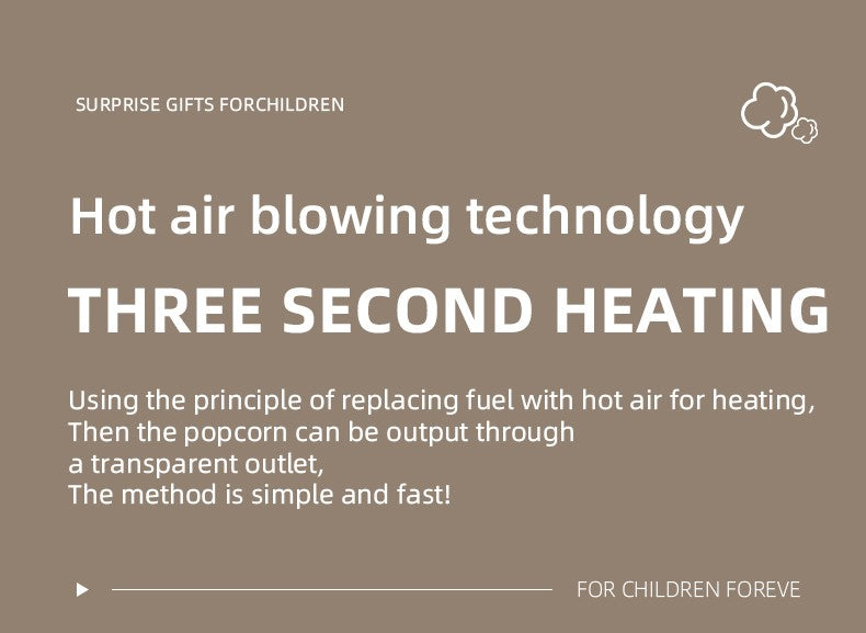 Popcorn Machine Household Healthy Hot Air Oil Free Corn Popcorn Maker For Kitchen Kids Home-made Popcorn Movie Snack 110V/220V