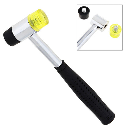 Martelo de nylon com cabeça de borracha dupla face para vidros, contas de janela e ferramentas manuais DIY de 25 mm/30 mm/35 mm/40 mm