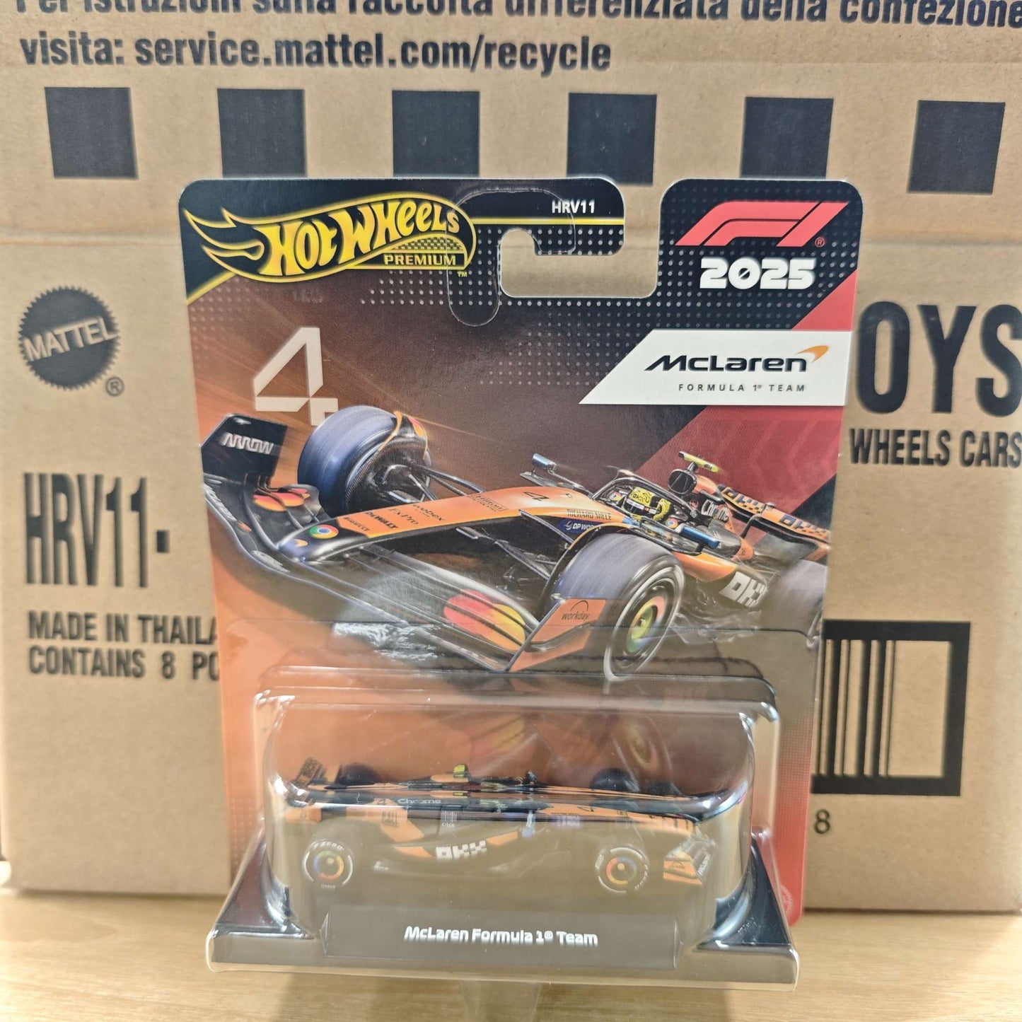Novo Hot Wheels Premium 2025 F1 Racing Car Model Liga 1:64 Modelo Diecast Red Bull McLaren Mercedes Equipe Colecionável Veículo de Brinquedo