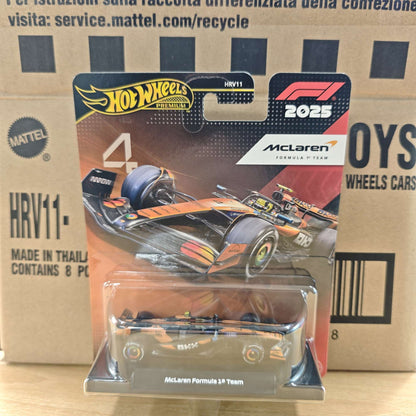 Novo Hot Wheels Premium 2025 F1 Racing Car Model Liga 1:64 Modelo Diecast Red Bull McLaren Mercedes Equipe Colecionável Veículo de Brinquedo