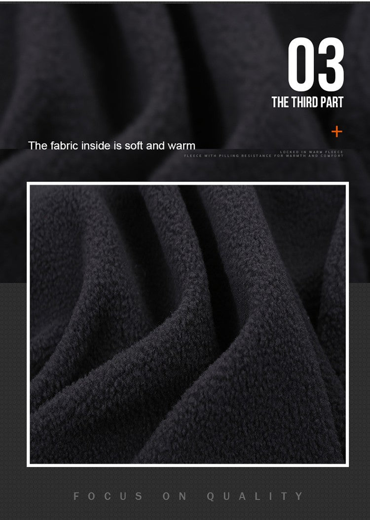 TRVLWEGO Thick Warm Fleece Hiking Pants Men Winter Waterproof Windproof Outdoor Soft Shell Rain Trekking Camping Ski Trousers