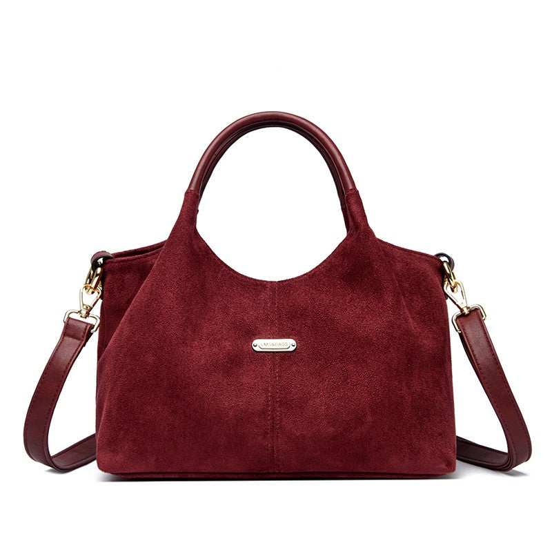 Genuine Brand Suede Handbags Soft Leather High Quality Women Bag Small Casual Female Messenger Shoulder Bag Ladies Crossbody Bag