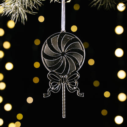 Acrylic Acrylic Christmas Pendants Transparent Clear Simulation Transparent Tree Hangings Hanging Pendant Crystal