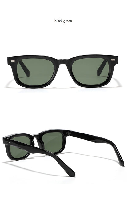 Óculos de sol retrô pequenos quadrados femininos e masculinos com rebites, lentes laranja, moda, óculos de sol de luxo, UV400, marca Oculus, óculos femininos Gafas