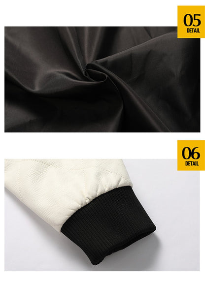 High Quality Men Leather Jacket Scorpion Embroidery Streetwear Windproof Motorcycle Biker Stand Collar Mens PU Leather Jackets