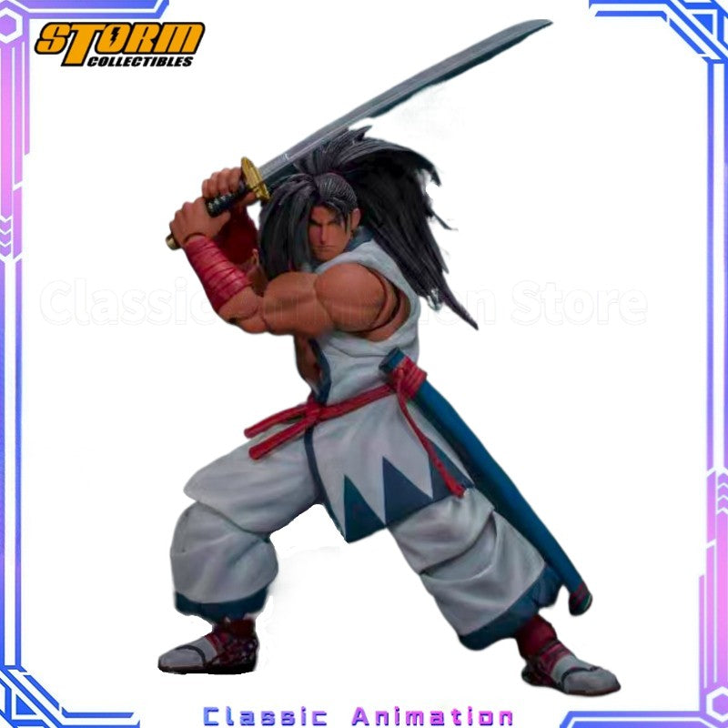 ?Original?Storm Toys SNK Samurai Shodown Haohmaru Original Color&Blood Version 1/12 Action Figure Model Toy