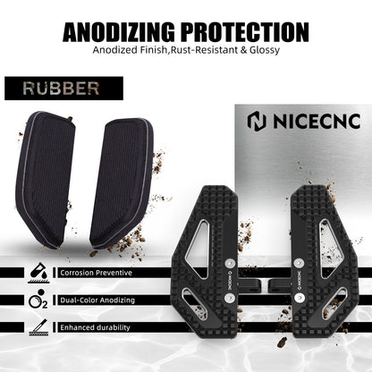 NICECNC Rider Footpeg Footrest For Harley Dyna Super Glide Custom 2006-2013 Street Bob Fat Bob Low Rider Wide Glide 1999-2017