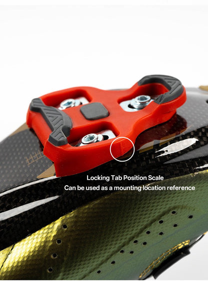 2PCS for LOOK KEO Compatible Road Bike Cleats  0° 4.5° 9° Adjustable Pedal Clips with Float Angle for Cycling