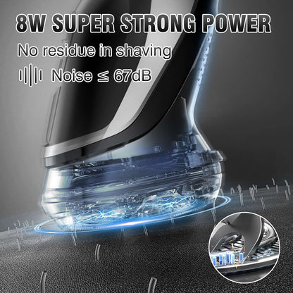 Sejoy Electric Shaver for Men 3D Floating Wet Dry Rotary Shaving Machine Rechargeable Hair Trimmer Waterproof Razor