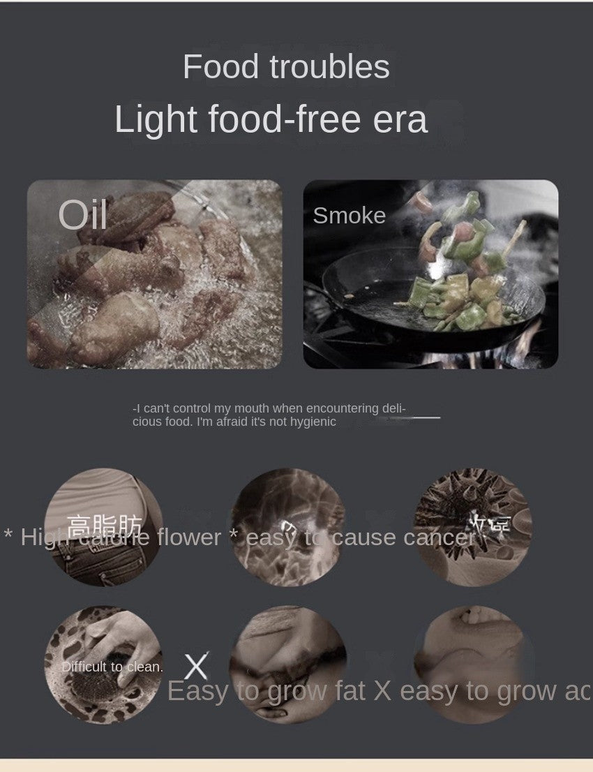 Flip-free air fryer double-layer fryer household large-capacity electric fryer fully automatic French fries machine