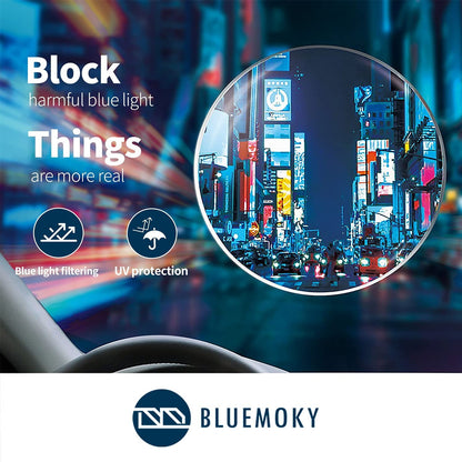 BLUEMOKY Anti Blue Light Reading Glasses For Men Women?Sport Square Frame Readers Anti Glare Computer Eyewear