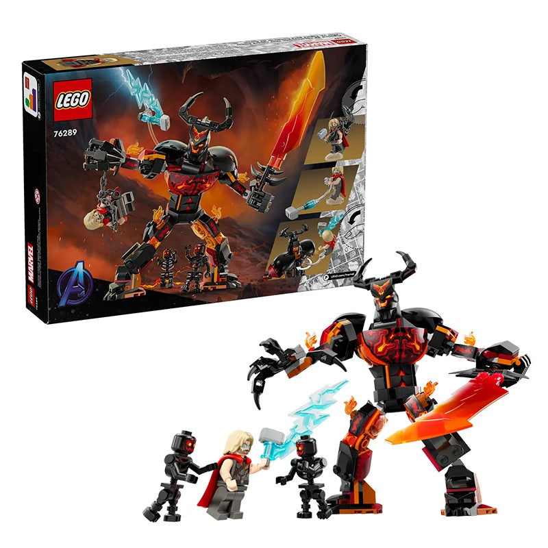 LEGO Blocos de Montar 76289 Batalha de Thor Boneco Boneca Menino e Menina Blocos de Montar Brinquedo Infantil Presente