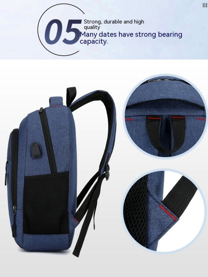 Mochila Masculina Grande Capacidade Simples Moda Viagem Feminina Estudante Notebook