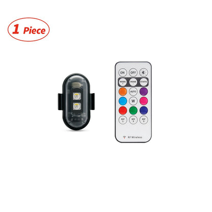 Acessórios de LED para Moto, Luzes Estroboscópicas RGB APP e Controle Remoto para Motocicleta, LED à Prova D'água para Moto