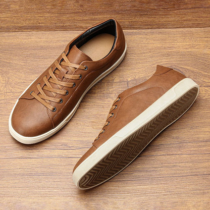 Men's casual shoes 2025 brand fashion comfortable leather shoes men