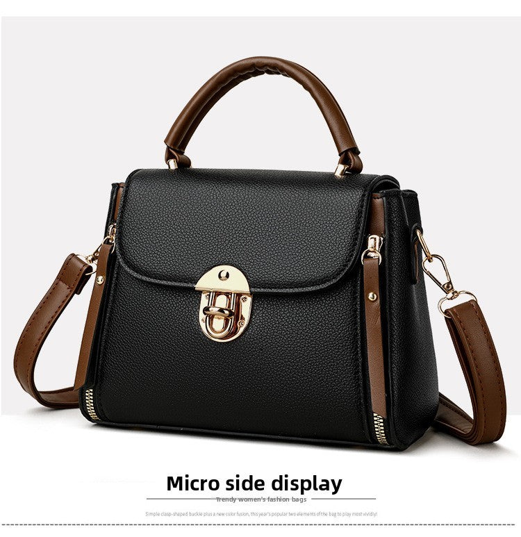 Vintage Handbag Women Fashion Crossbody Shoulder Bag Simple Small Square Bag Versatile Trendy