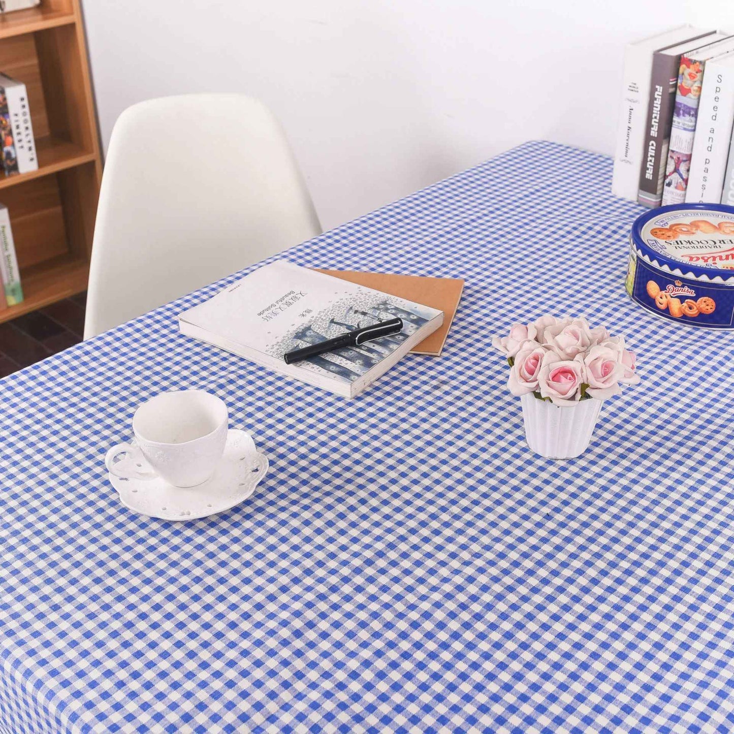 Table Cloth for Home Linen Cotton Plaid Stripe Dining Tablecloth Kitchen Decorative Rectangular Coffee Cuisine Party Table Cover