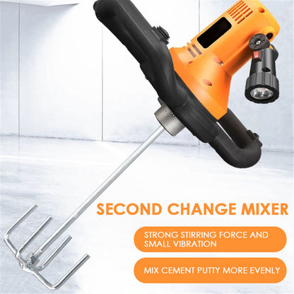 Máquina de Reboco de Parede com Colher de Pedreiro para Argamassa de Concreto Elétrica 220V 1700W com Misturador de Concreto 80-200RPM Máquinas de Construção