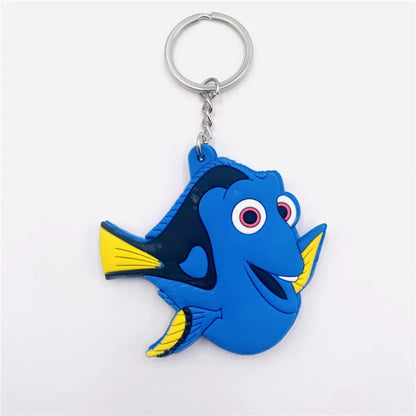 Chaveiro Desenho Animado Disney Pixar Procurando Nemo Kawaii Dory Nemo Dupla Face Chaveiro Pingente de Mochila Acessórios de Bolsa Chaveiro de Carro