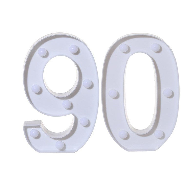2Pcs Number 16 18 21 30 Led Light String Happy Birthday Party Decoration Wedding Anniversary Adult Birthday Party Gift Light Led