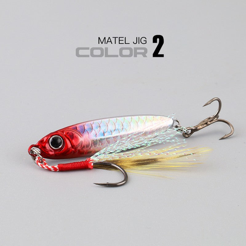 1 unidade isca artificial de metal Jig 7g 10g 15g 20g 25g 30g Isca de pesca Shore Casting Jigging Isca de pesca de água salgada Shore Casting